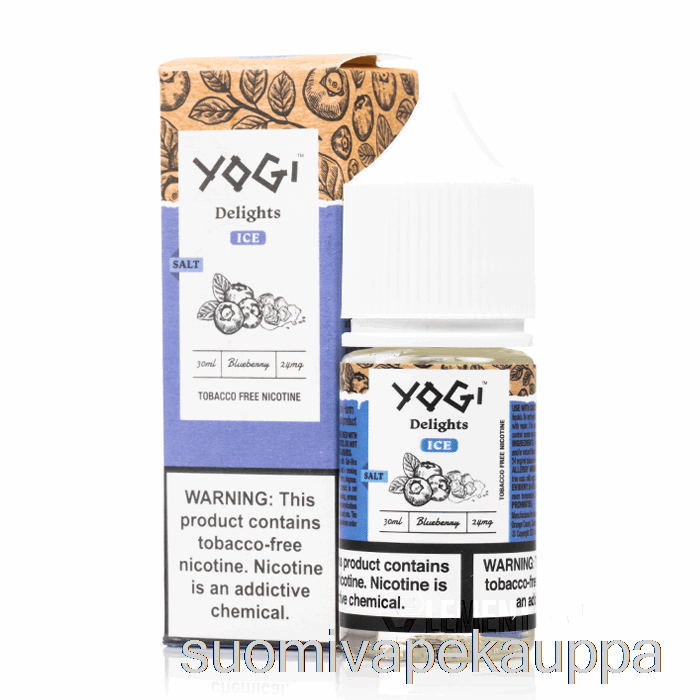 Vape Suomi Mustikkajääsuolat - Yogi Delights - 30ml 50mg Promo